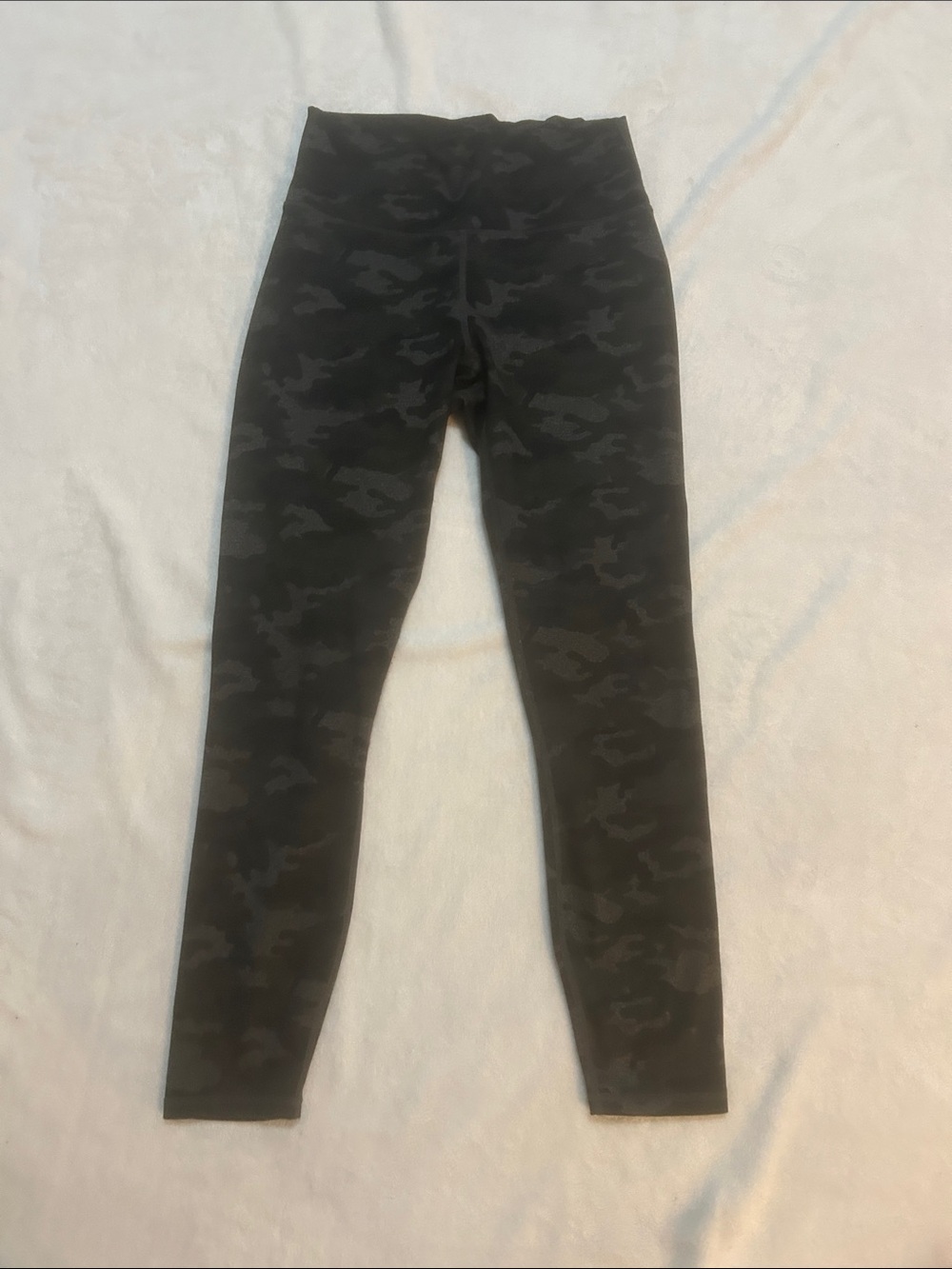 Fabletics Leggings Black Gray Camo Powerhold Size Small